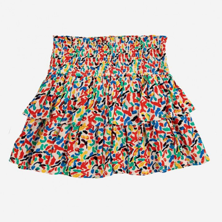 Confetti All Over Woven Ruffle Skirt