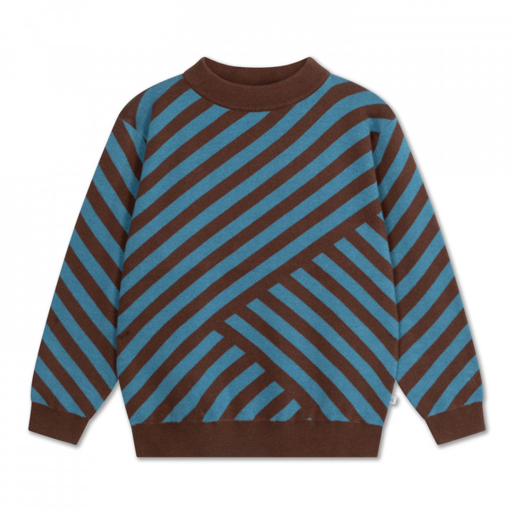 Knit Boxy Sweater Abstract