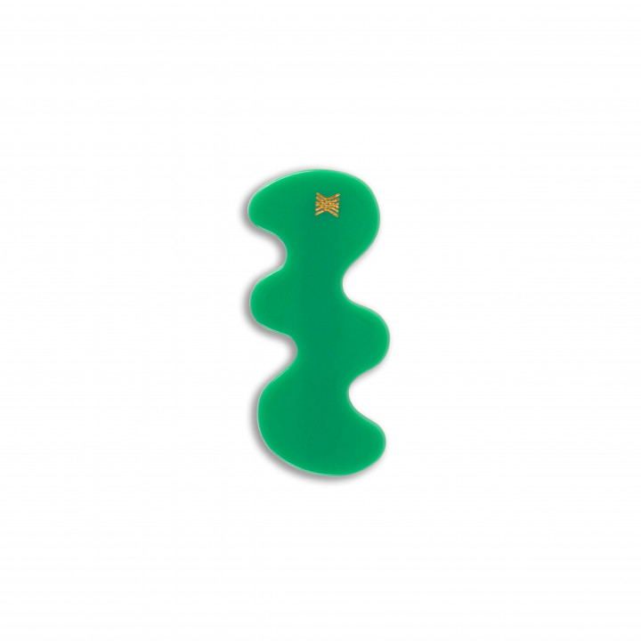 Wavy hair Clip Bottle Green