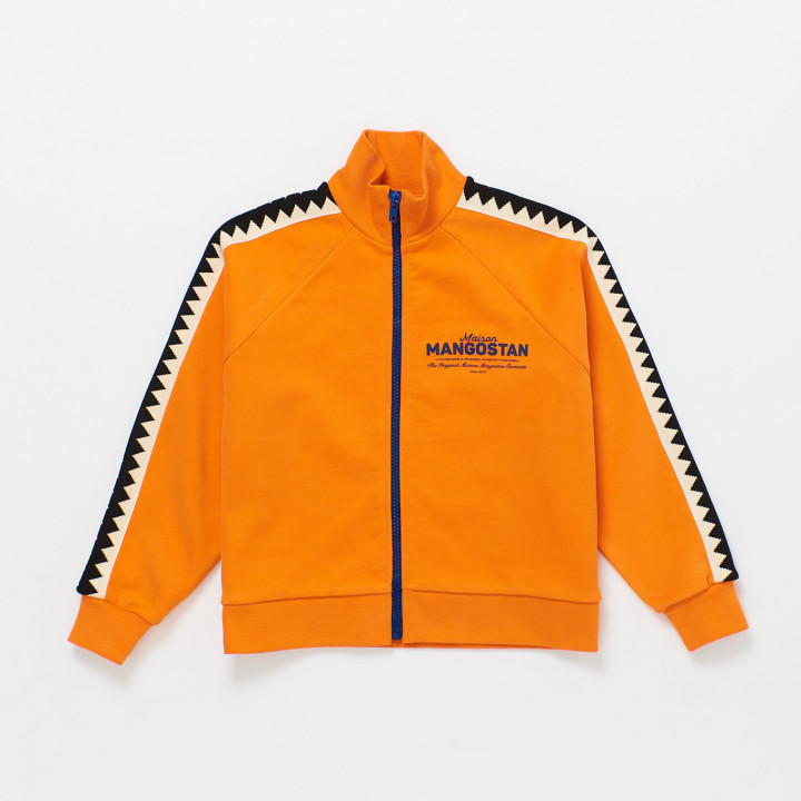 The Original Logo Zipper Sweatshirt Orange