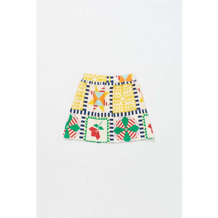 Patchwork Skirt Multicolor