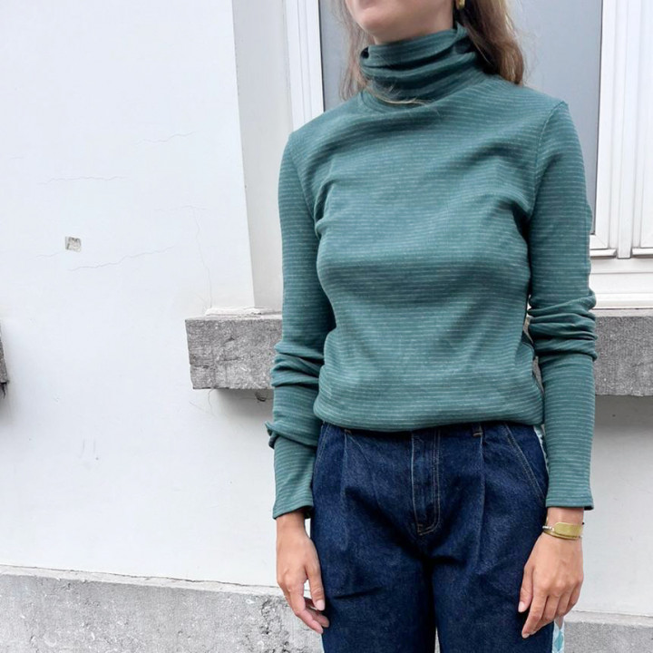 Ethel Knitted Turtleneck Green