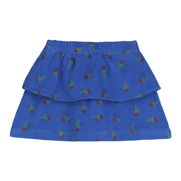 Mini Skirt allover Maths Fresh Blue