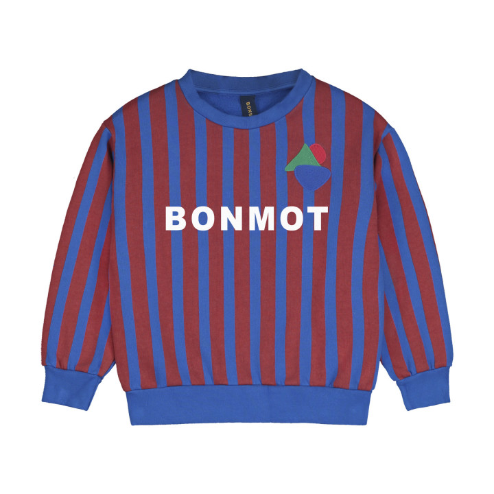 Sweatshirt Allover Stripes bm Fresh Blue