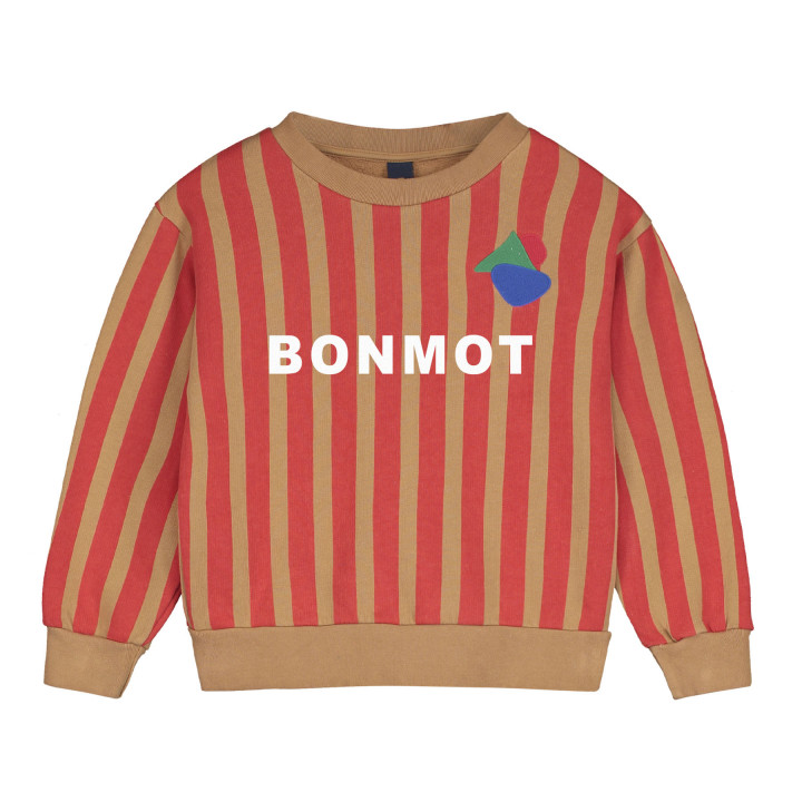 Sweatshirt Allover Stripes bm Wood