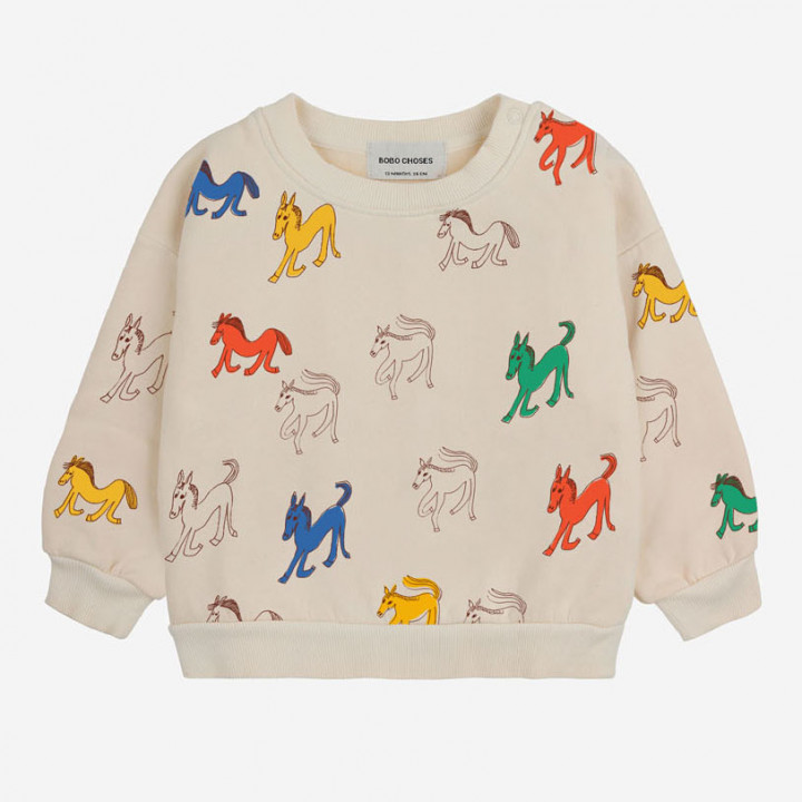 Baby Wonder Horse All Over Sweatshirt