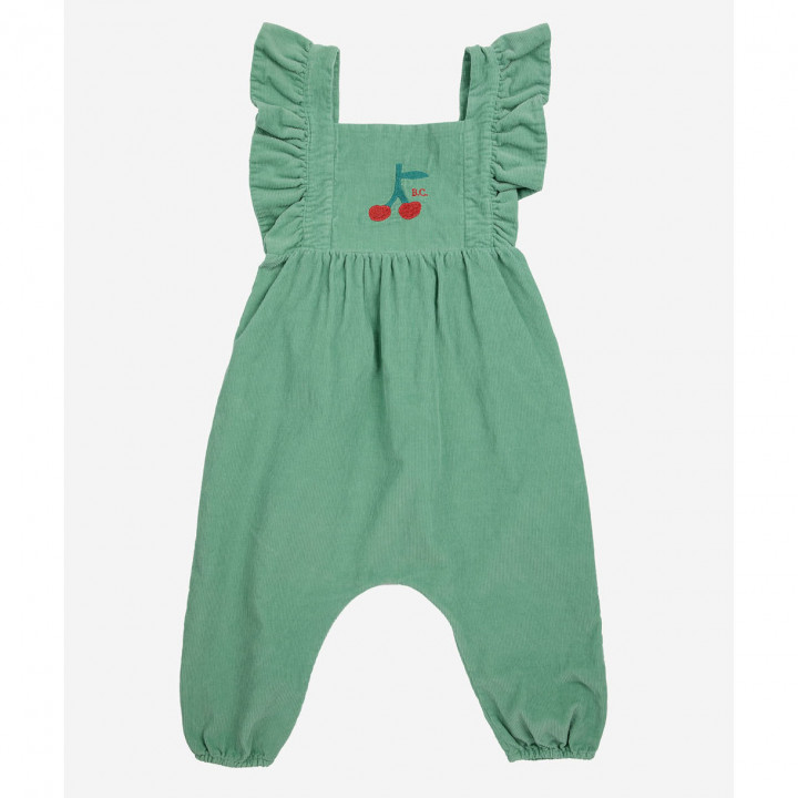 Baby Cherry Micro Corduroy Overall