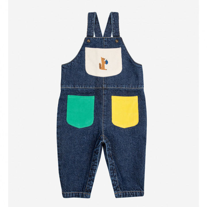 Baby Hungry Squirrel Denim Dungaree