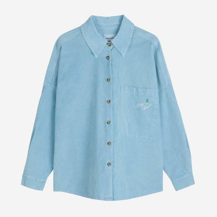 Embroidery Corduroy Overshirt