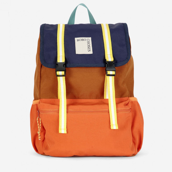 Color Block Technic Backpack