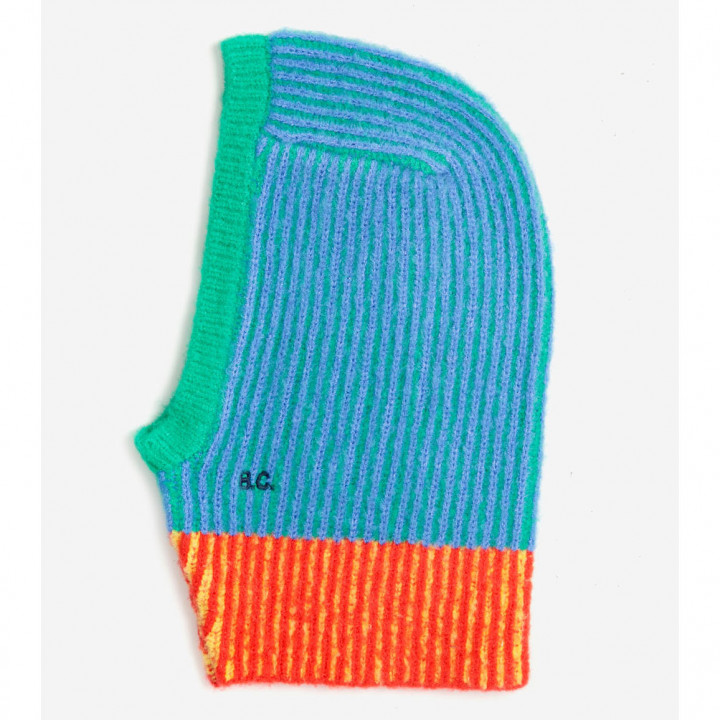 Color Stripes Knitted Balaclava