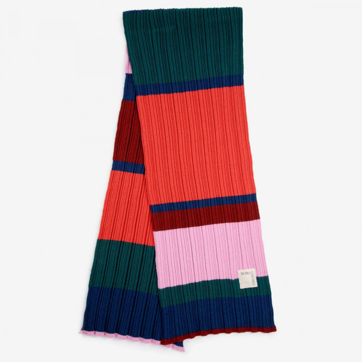 Multi Stripes Knitted Scarf