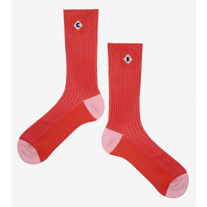 Color Block Long Socks
