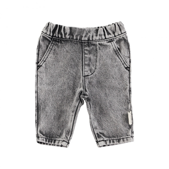 Baby Trousers Washed Black Denim