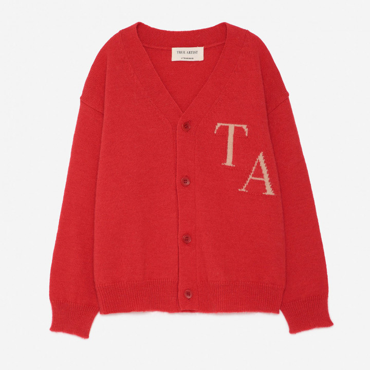 Cardigan Scarlet Red