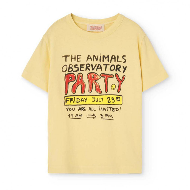 Rooster T-Shirt Soft Yellow
