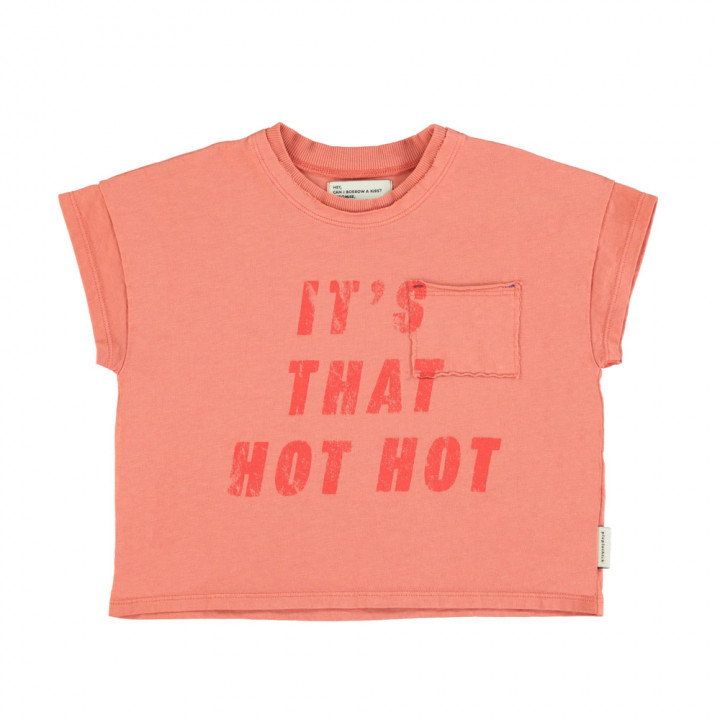 T-Shirt Terracotta w/ "Hot Hot" Print