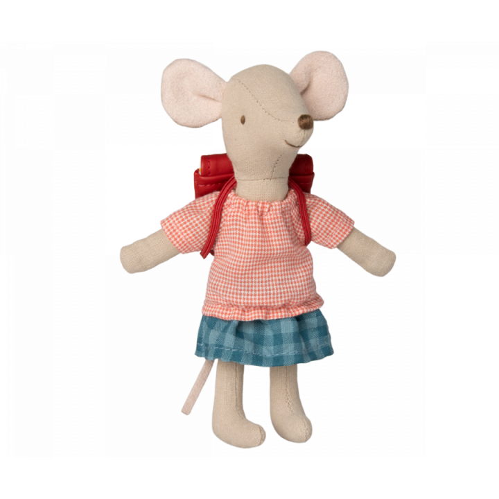Tricycle Mouse, Big Sister with Bag Red
