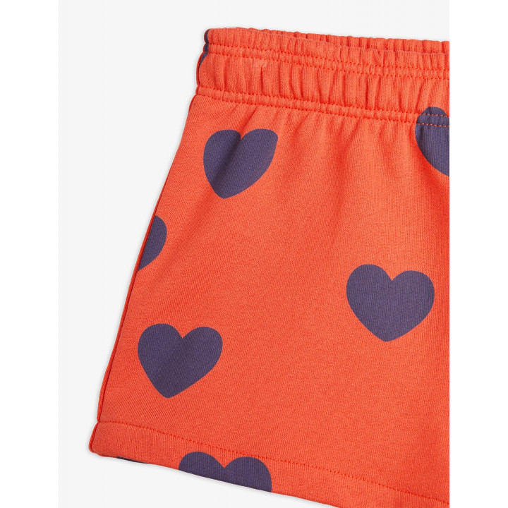 Hearts Sweatshorts Red