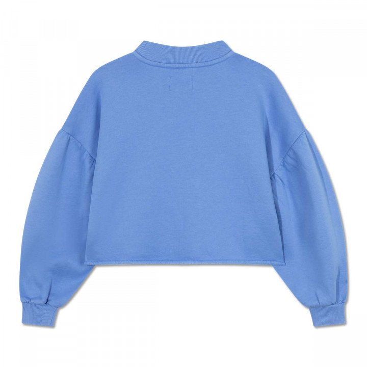 Crop Heart Sweater Ultramarine