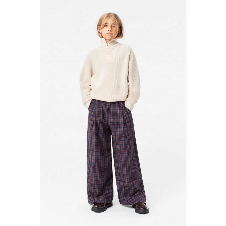 Alta Pants Blue Brown Check