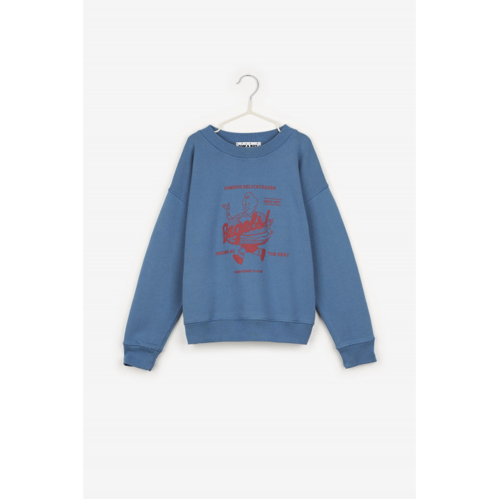 Sweatshirt Bagel Blue