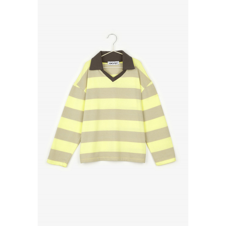 Polo Shirt Yellow Stripes