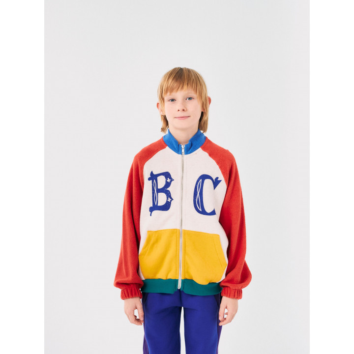 BC Vintage Color Block Zipped Sweatshirt