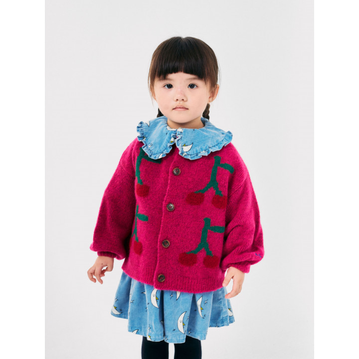 Bobo Cherry Intarsia Cardigan