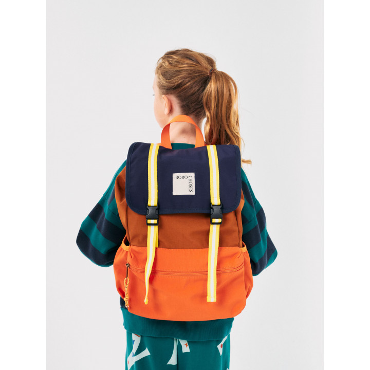 Color Block Technic Backpack