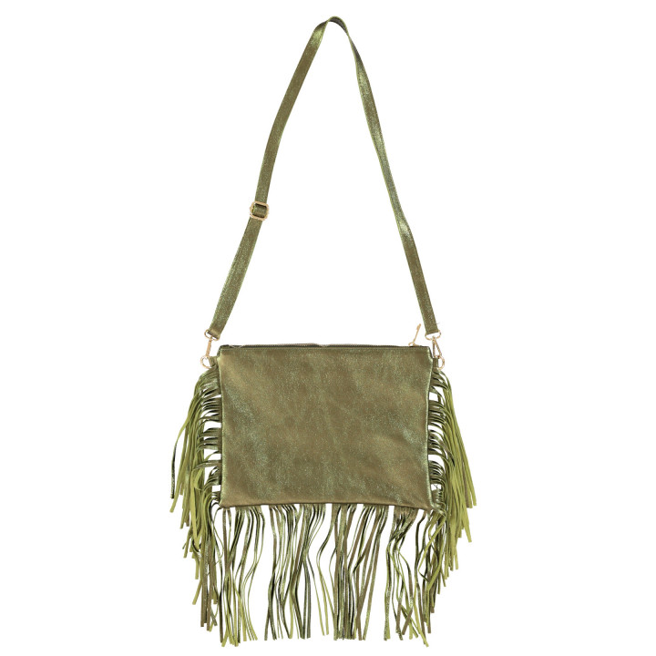 Bag With Fringes Green
