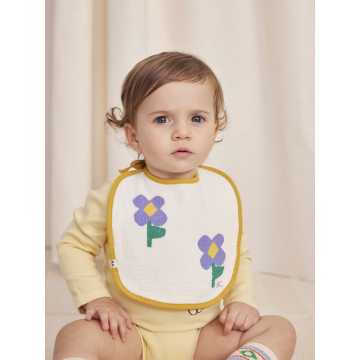 Pansy Flower Bib Set