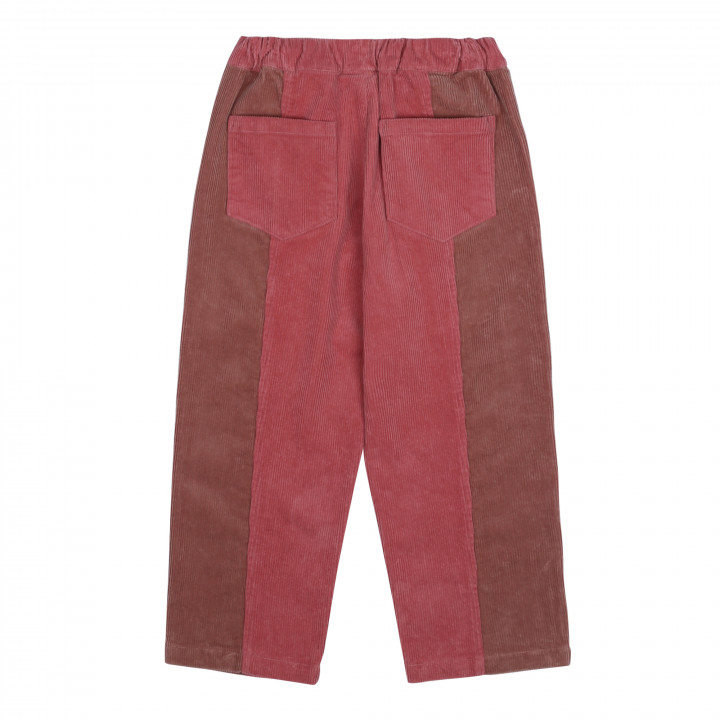 Bird Corduroy Pants Pink