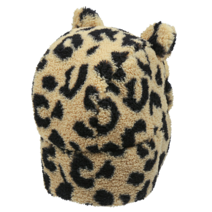 Teddy Bear Ear Warmer Hat Leopard