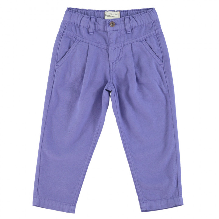 Lavender Pin Tuck Straight Fit Trouser | Leemboodi