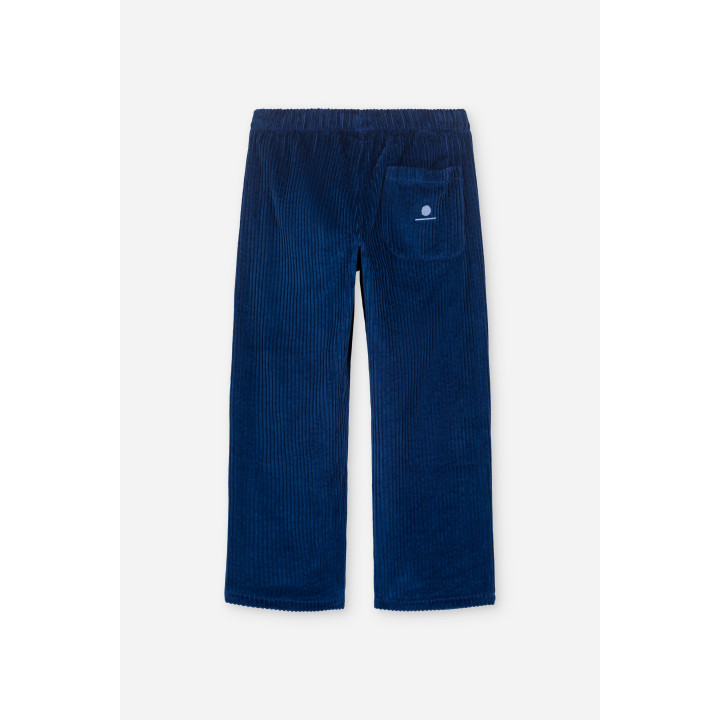 Trousers Tomaso Ribbed Velvet Midnight Blue