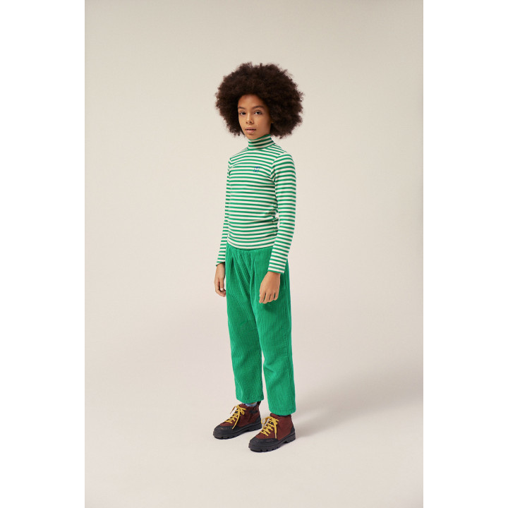 Green Corduroy Kids Trousers