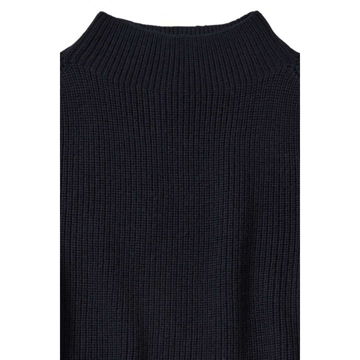 High Neck Sweater Dark Navy