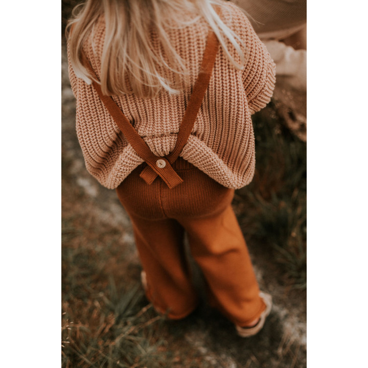 Knitted Trousers RustYuki-Kidswear| Kids Fashion | Goldfish